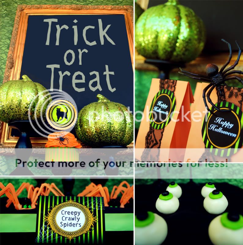 Kara's Party Ideas Elegant Halloween Party & Trick or Treat Party